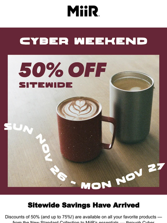 Save On All MiiR Products