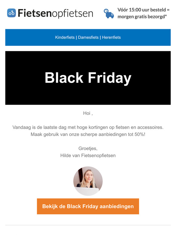 🤑 Alleen vandaag nog hoge Black Friday kortingen!