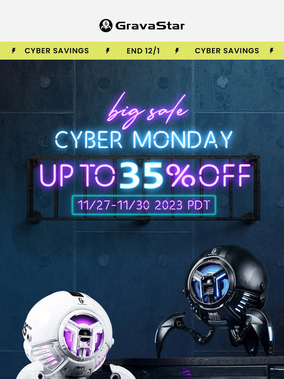 Cyber Savings⌛Start Now Inside | GravaStar