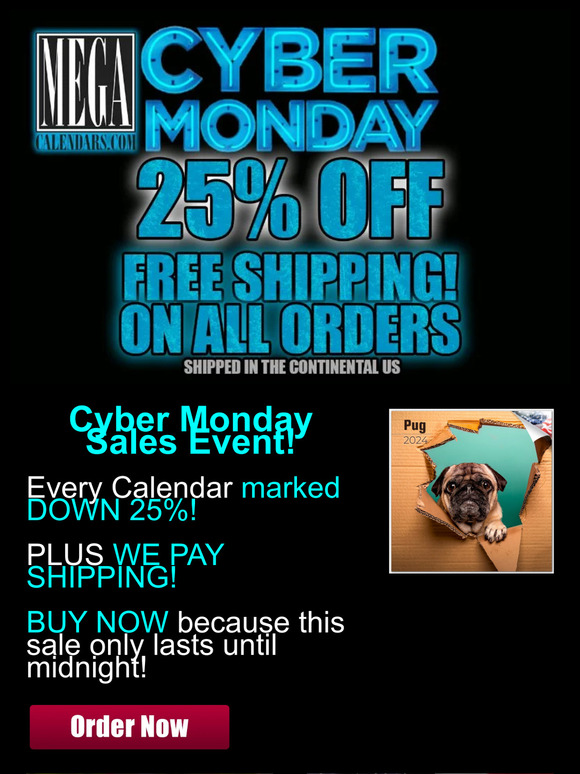 All Calendars 25% OFF Plus FREE SHIPPI..