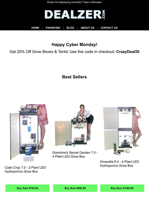 Dealzer Cyber MondaySale (20%!)