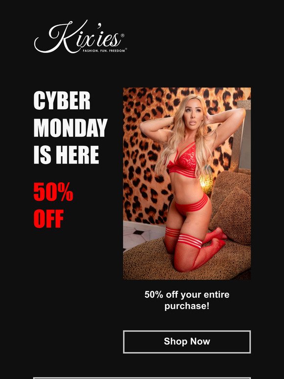 One day. One sale. 50% off!