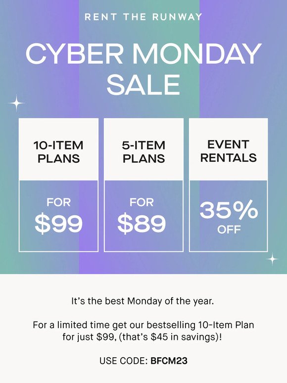 It’s Cyber Monday: Save up to 35%!