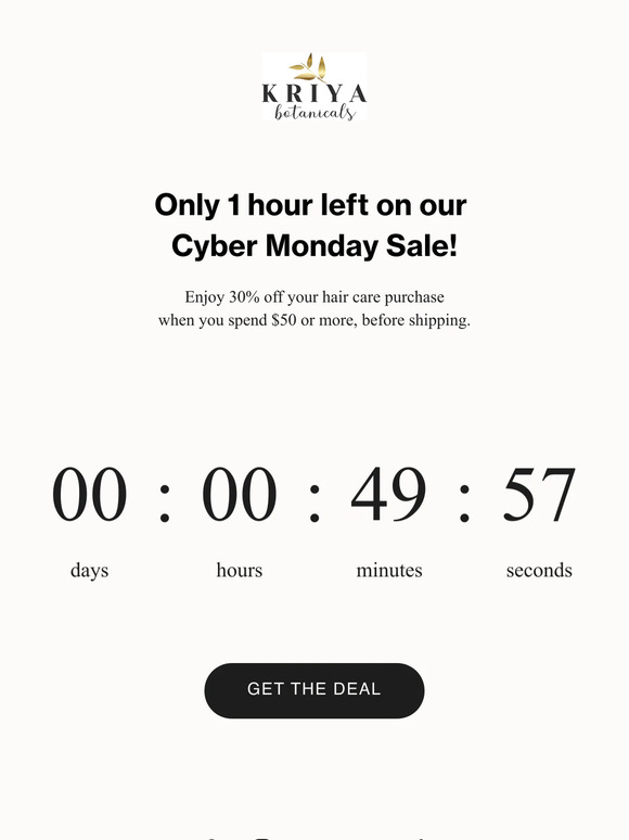 Less than 1 Hour Left!