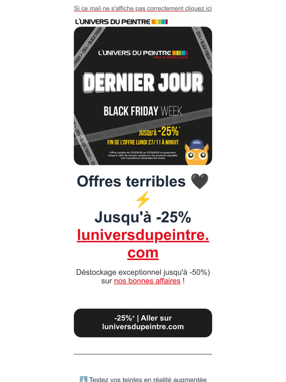 🖤 Dernier jour. Black Friday -25%