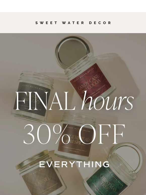 ⌛Final Hours! 30% OFF ending soon. ⌛