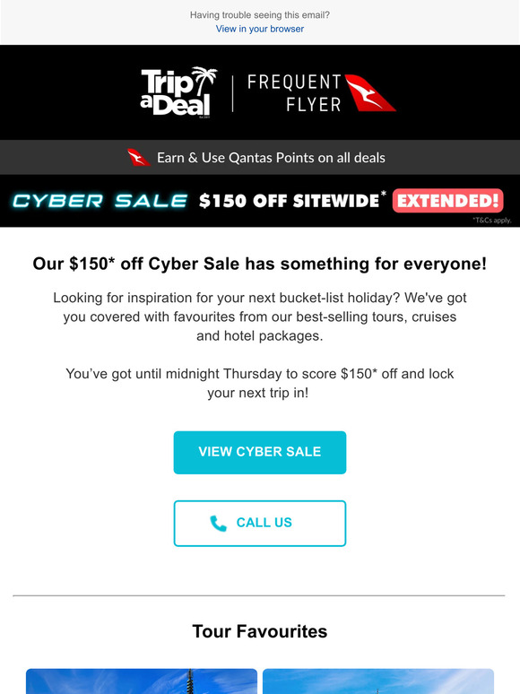 Check out the best of our Cyber Sale favourites! Score $150* off but hurry, offer ends midnight Thursday