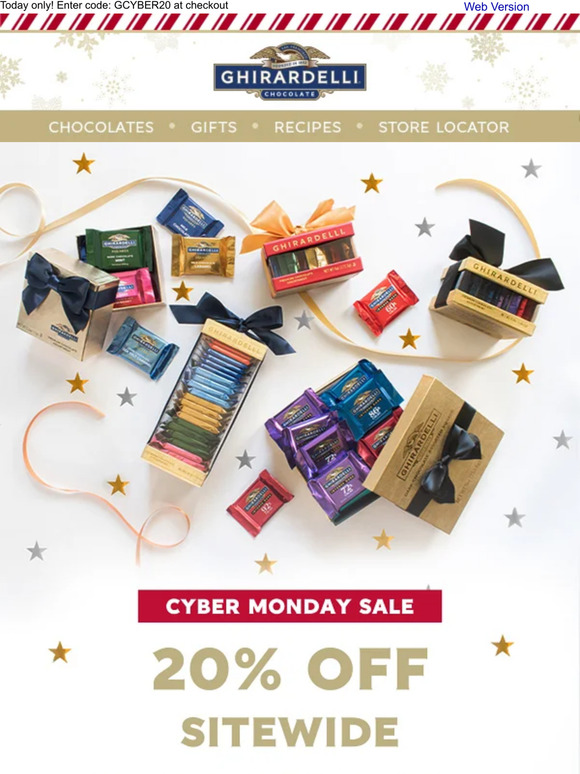 ⚡ Cyber Monday ⚡ Get 20% Off SITEWIDE!