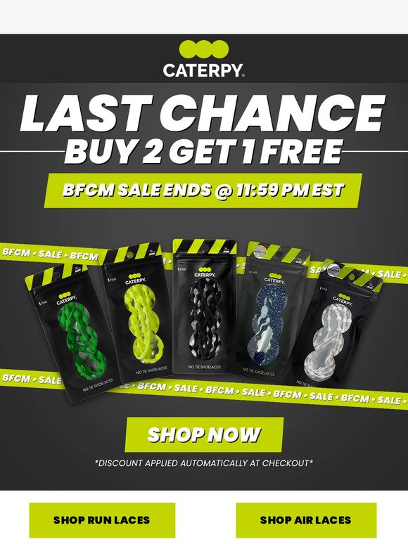 Last Chance for Buy 2 Get 1 FREE 👟