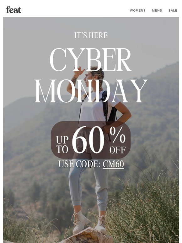 Cyber Monday: 60% Off Sitewide