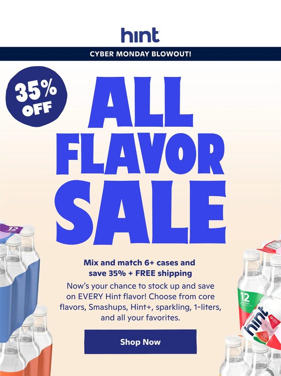 Cyber Monday: All Flavor Sitewide Sale