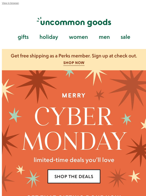 Limited-time Cyber Monday deals start now!!