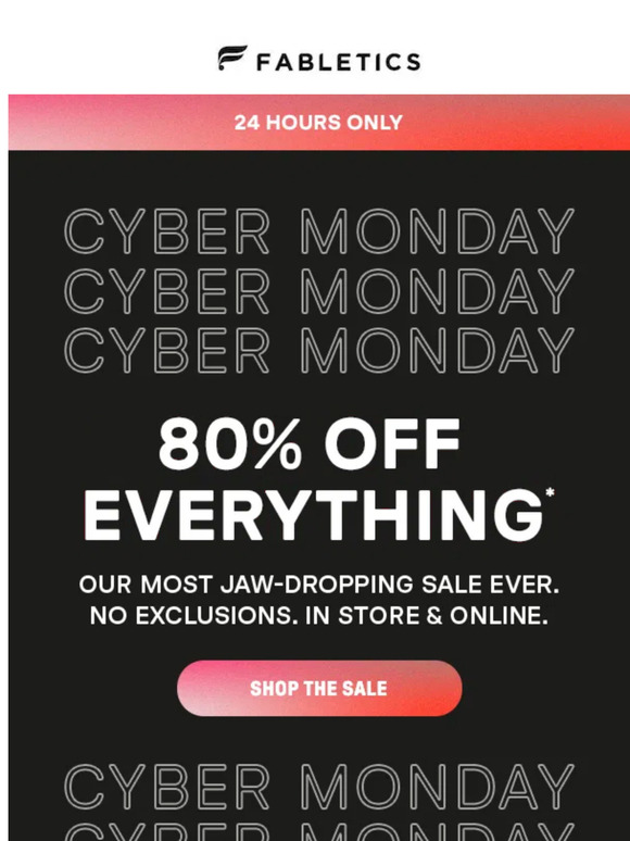 🚨 CYBER. MONDAY. IS. HERE.