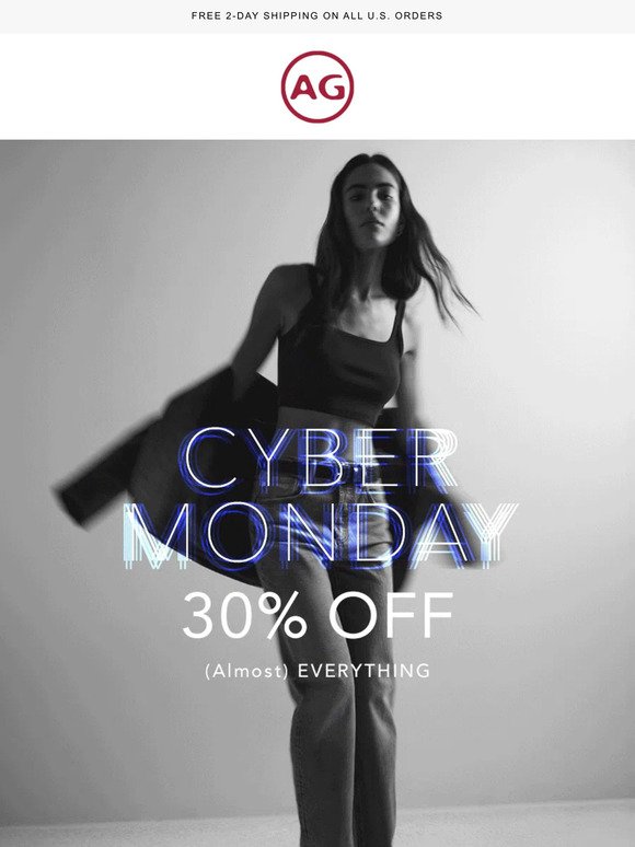 Cyber Monday is today! 30% off (Almost) Everything