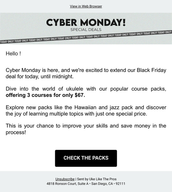 Cyber Monday Flash Sale: 3 Courses for Just $67!