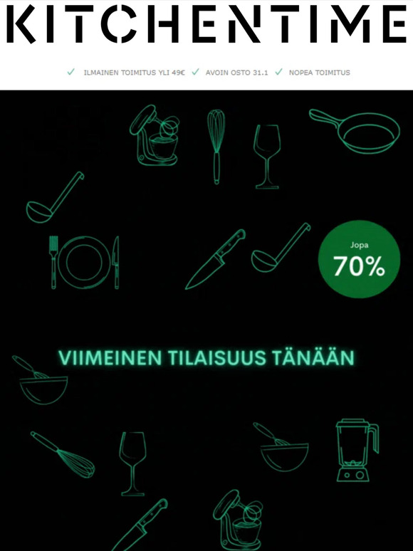 VIIMEINEN TILAISUUS: BLACK WEEK = CYBER MONDAY! ⌛