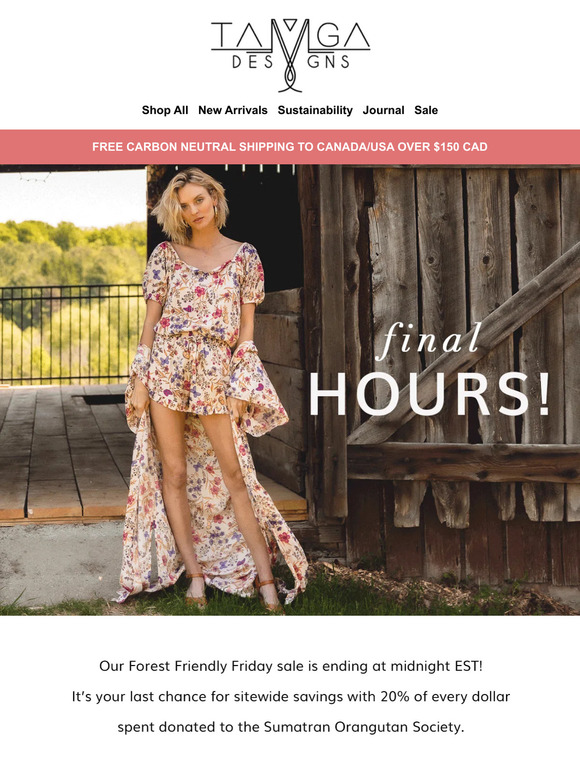 FINAL HOURS OF SALE