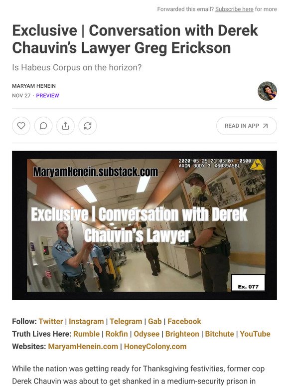 Exclusive | Conversation with Derek Chauvin’s Lawyer Greg Erickson