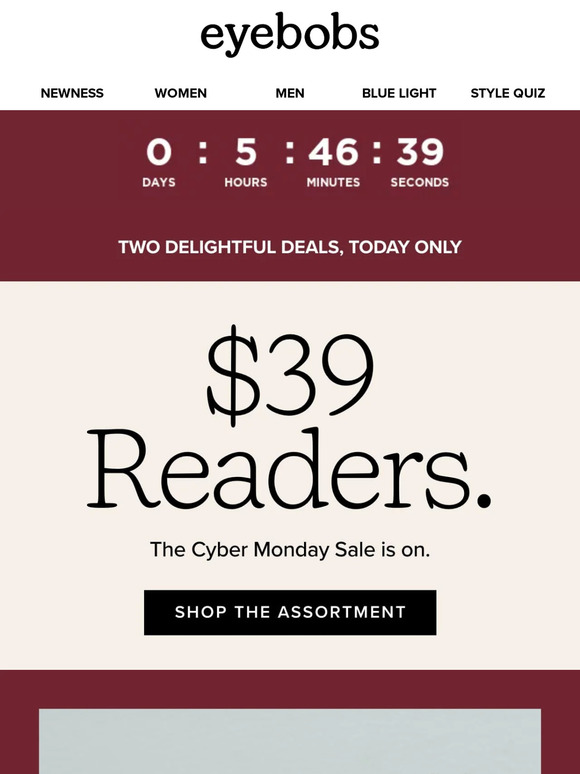 Shop a select $39 readers – today only 🤓