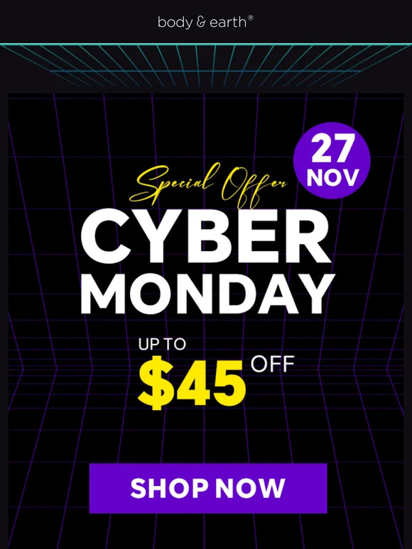 ⚡ Cyber Monday Extravaganza: Save Big with $45 Off! 💳