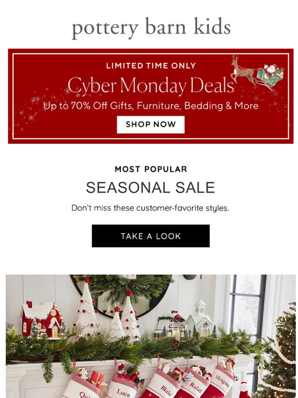 Pottery Barn Kids More Seasonal Sale picked for you (+ Our BIGGEST
