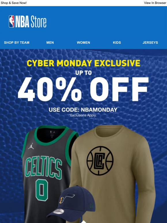 Nba jerseys cyber store monday