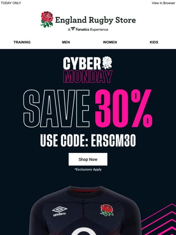 CYBER MONDAY: 30% OFF