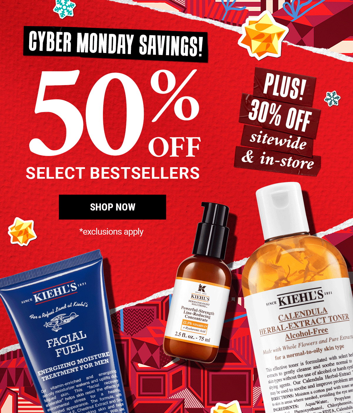 Kiehl's: THIS. IS. IT.⌛50% Off SO Many BESTSELLERS + 30% Off SITEWIDE ...