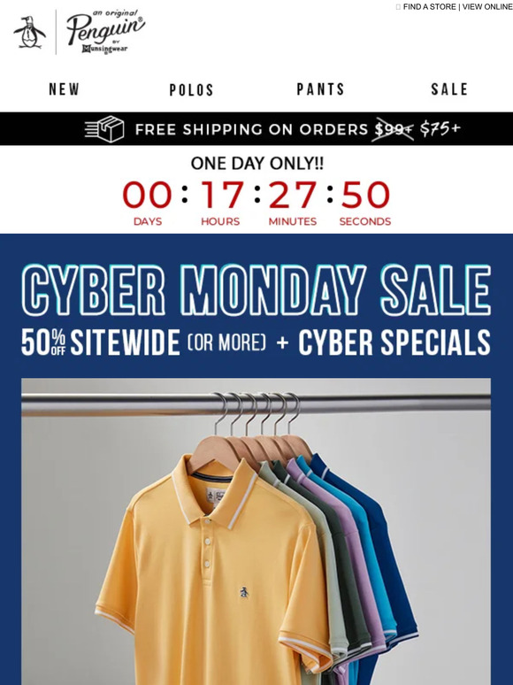 📆 TODAY ONLY: 50% Off (or more) Sitewide + Cyber Specials
