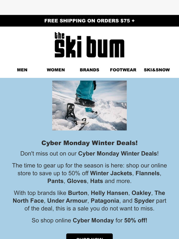 Don't Miss Out On Cyber Monday Winter Deals