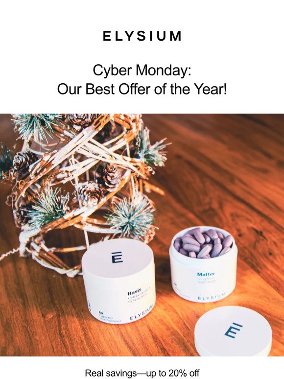 Celebrate Cyber Monday with up to 20% off!