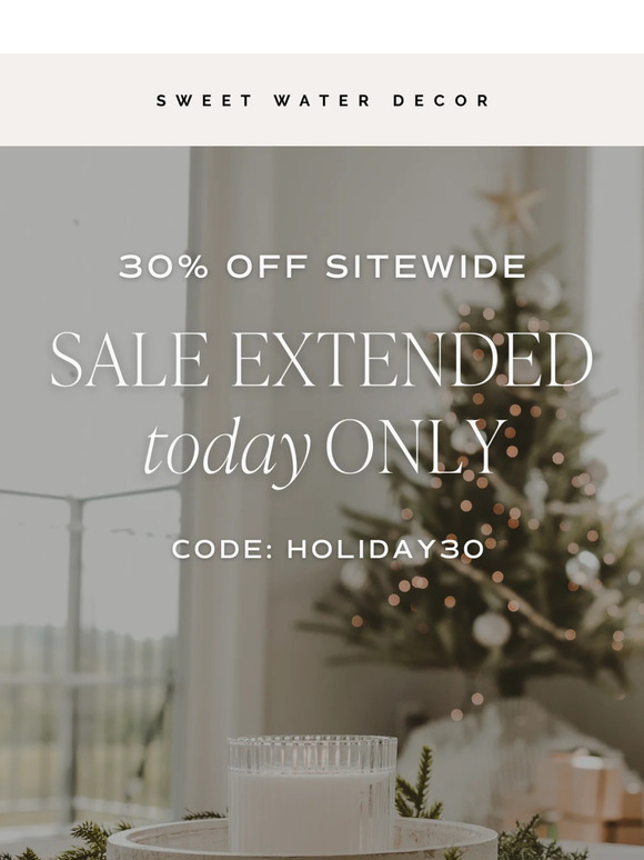 EXTENDED Today Only! 🚨 30% OFF Sitewide