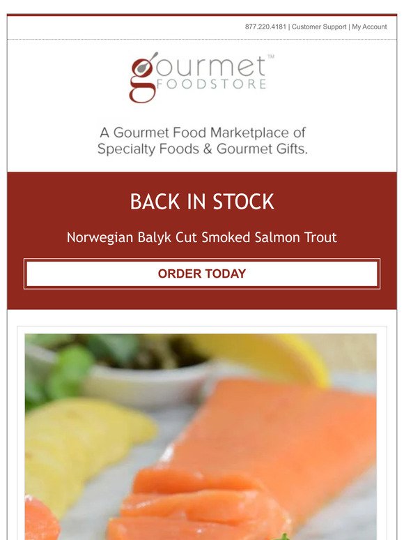 Back In Stock: Norwegian Balyk Cut Smoked Salmon Trout