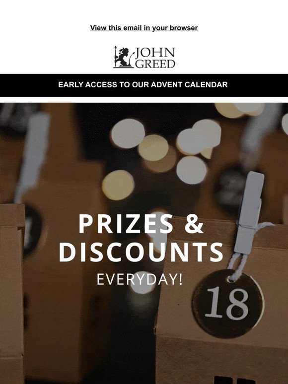 Early Advent Access: Prizes & Discounts EVERYDAY ❤
