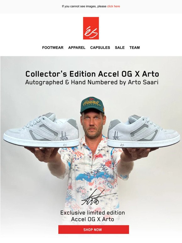 Limited Edition Autographed & Hand Numbered Accel OG X Arto Available Now While Supplies Last