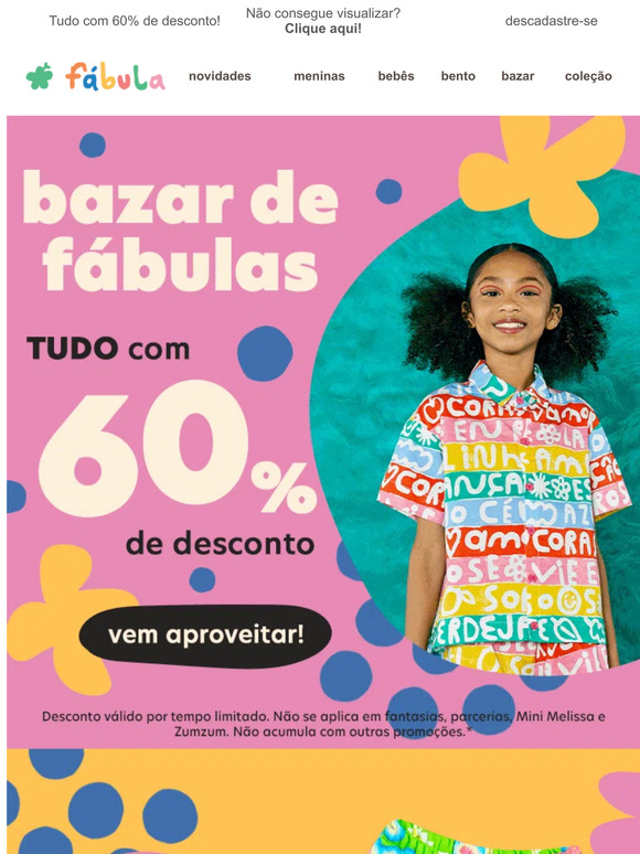Até R$159 no Bazar😱