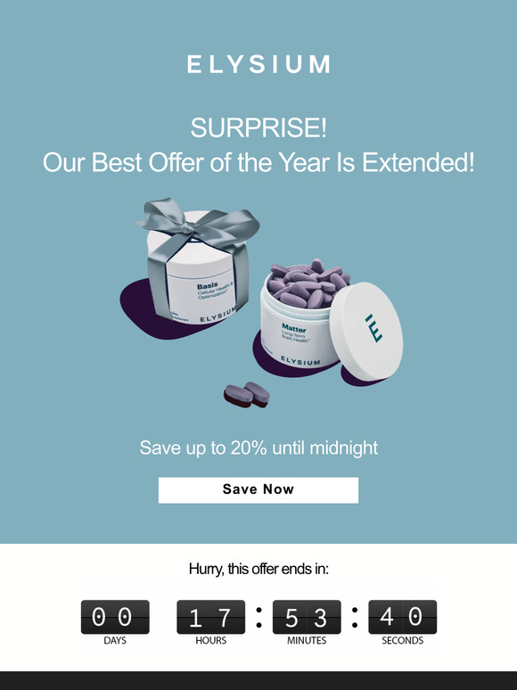SURPRISE 🎉 20% off EXTENDED!
