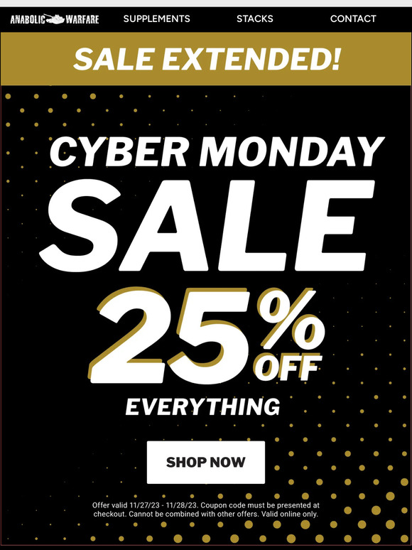 CYBER MONDAY SALE - EXTENDED! Your last chance to save!