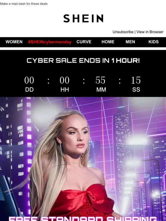 Only 1 Hour Left So Save for Cyber Monday?!!**