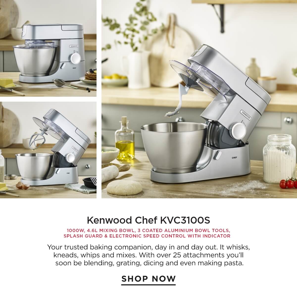 Briscoes Whisk, blend, & stir in style with Kenwood Milled