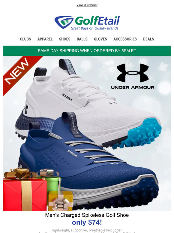 Under Armour Charged Phantom Golf Shoes $74 • retail $130 • On Sale Today
