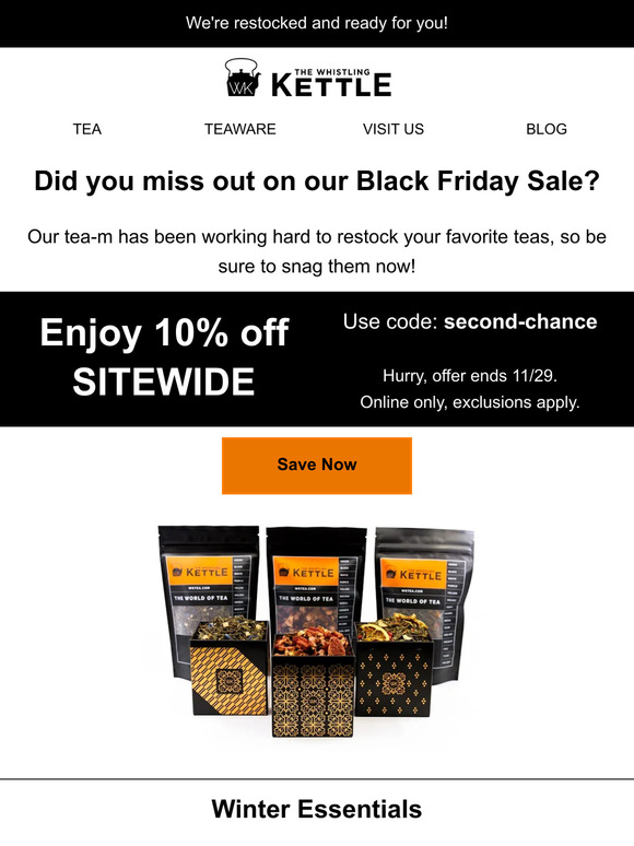 Did you miss out on our sale? 🤔 Here's a second chance!