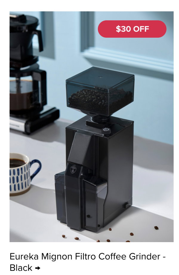 Eureka Mignon Filtro Coffee Grinder - Black – $30 OFF