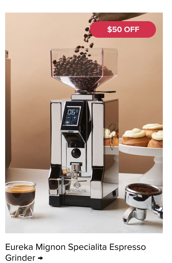 Eureka Mignon Specialita Espresso Grinder - $50 OFF