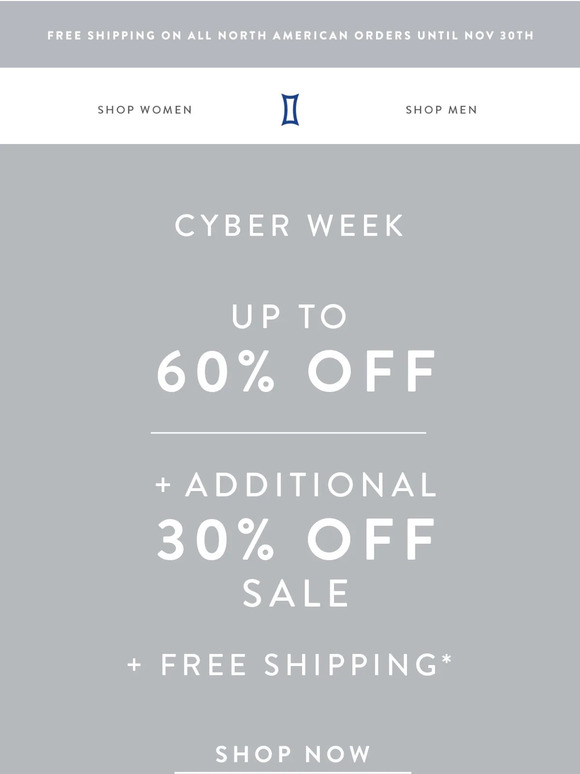 30% off our best sellers, outerwear, and loungewear