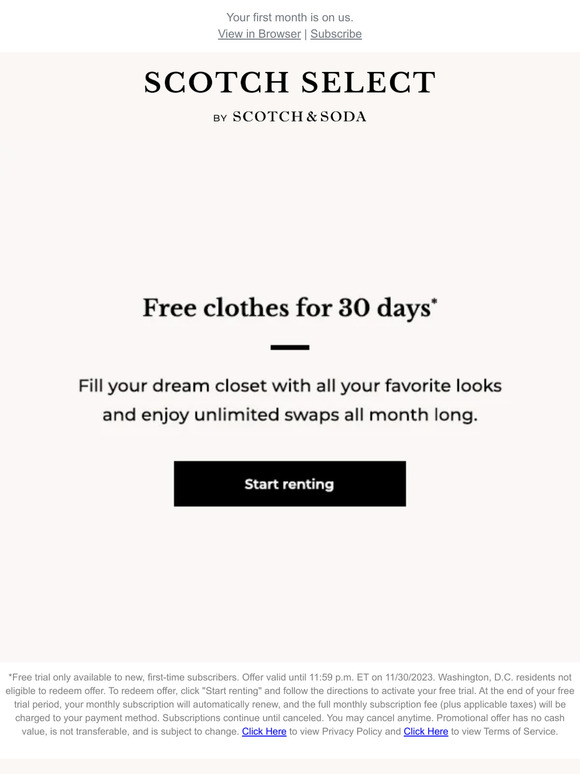 Free clothes alert!