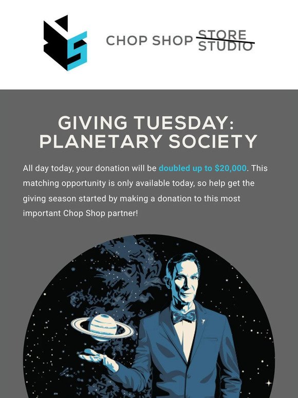 Give on Giving Tuesday: Make a Difference with The Planetary Society, SETI Institute, and The Society for Science.