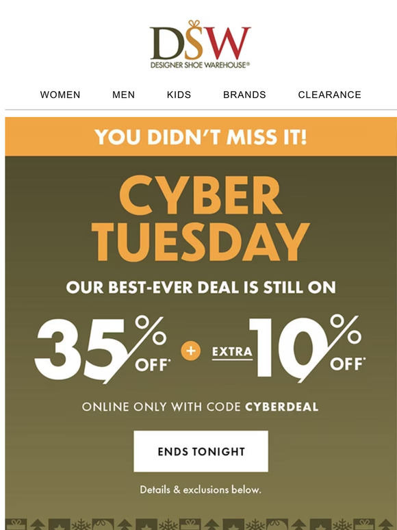 Dsw veterans sales day sale