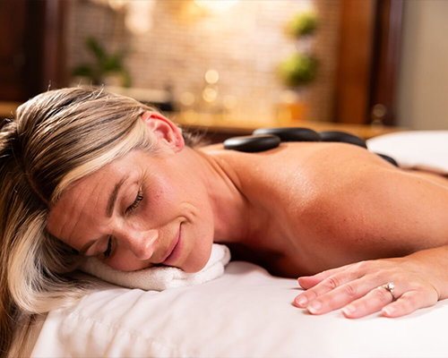 Woman enjoying The Spa