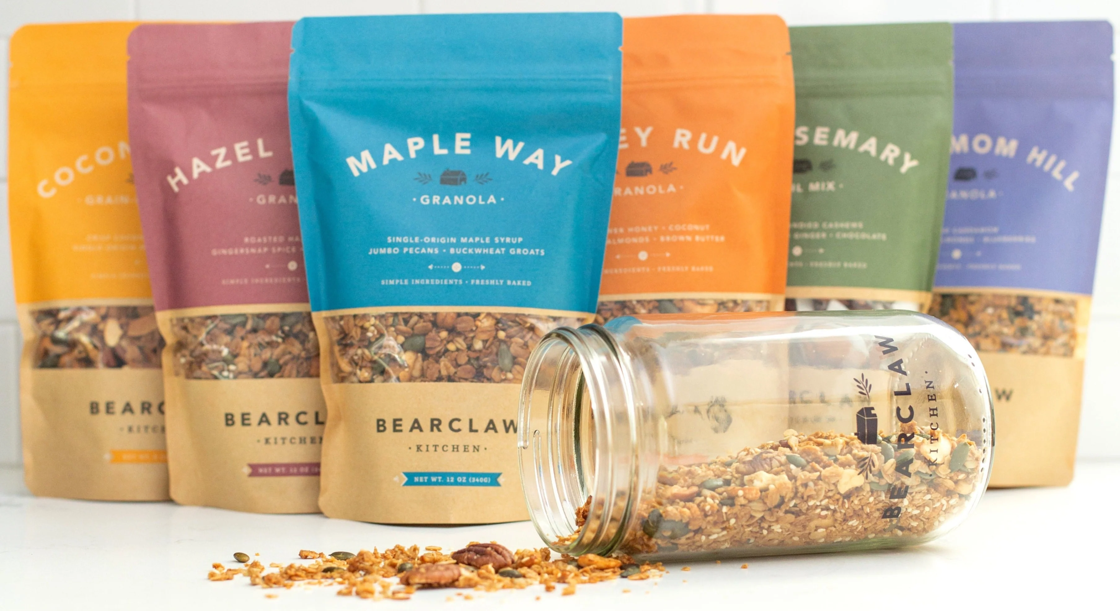 Image of Keepsake Glass Jar of Granola or Trail Mix